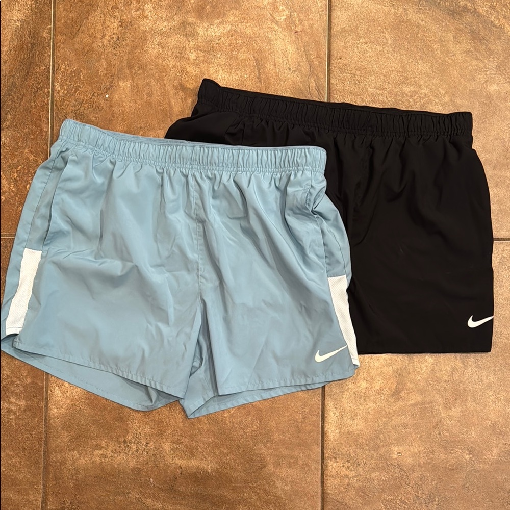 Nike Black and Light Blue Challenger Shorts Bundle XL